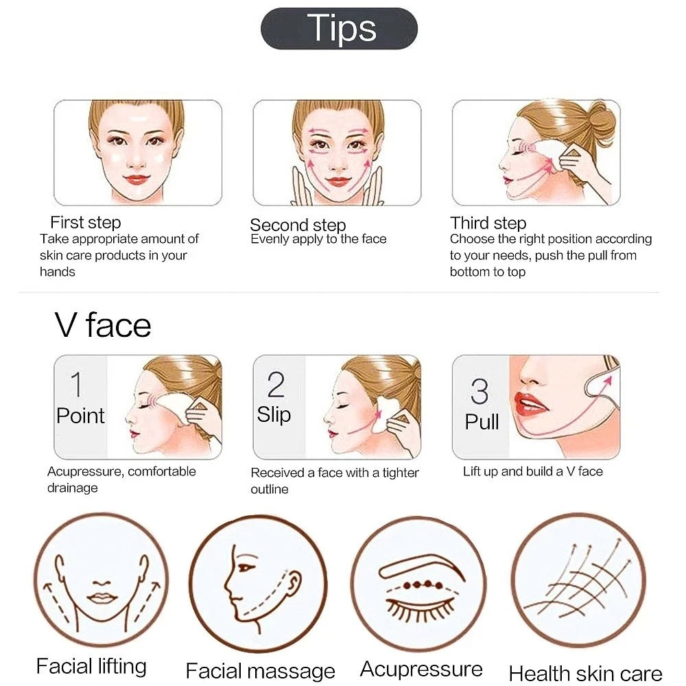 Natural Resin Jade Stone Gua Sha